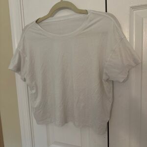 Lululemon White Crop Top